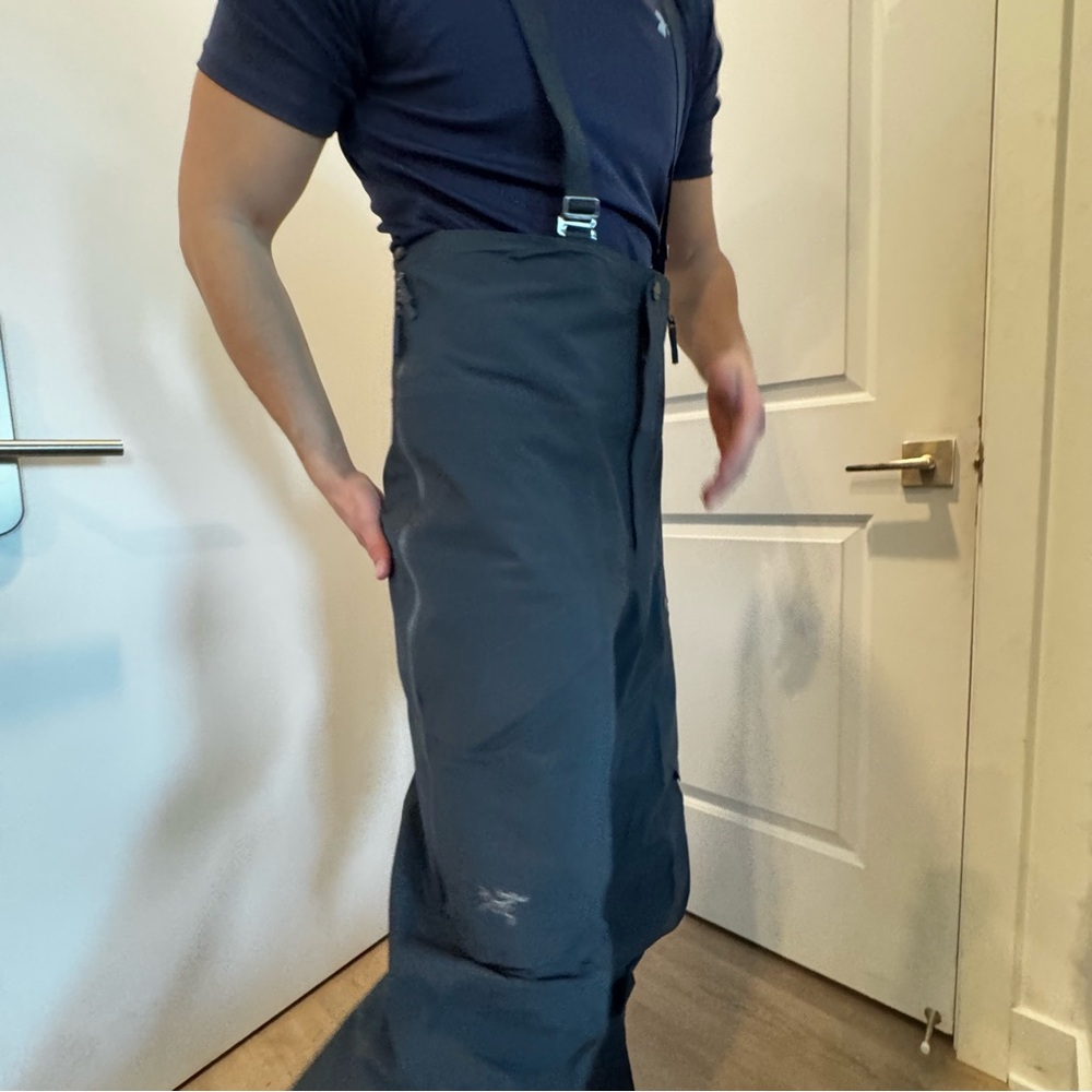 Men's Navy Gray Arc'teryx Pants Bib Sabre LT